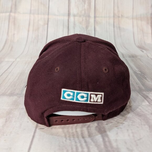 NHL Anaheim Mighty Ducks Ice Hockey Team Logo Snap-Back Baseball Cap Hat - Picture 3 of 8